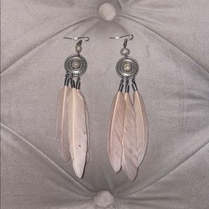 Feather earrings